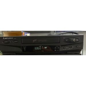 Mitsubishi HS-U445 VHS VCR Player Hi-Fi Stereo 4-Head with Remote WORKS